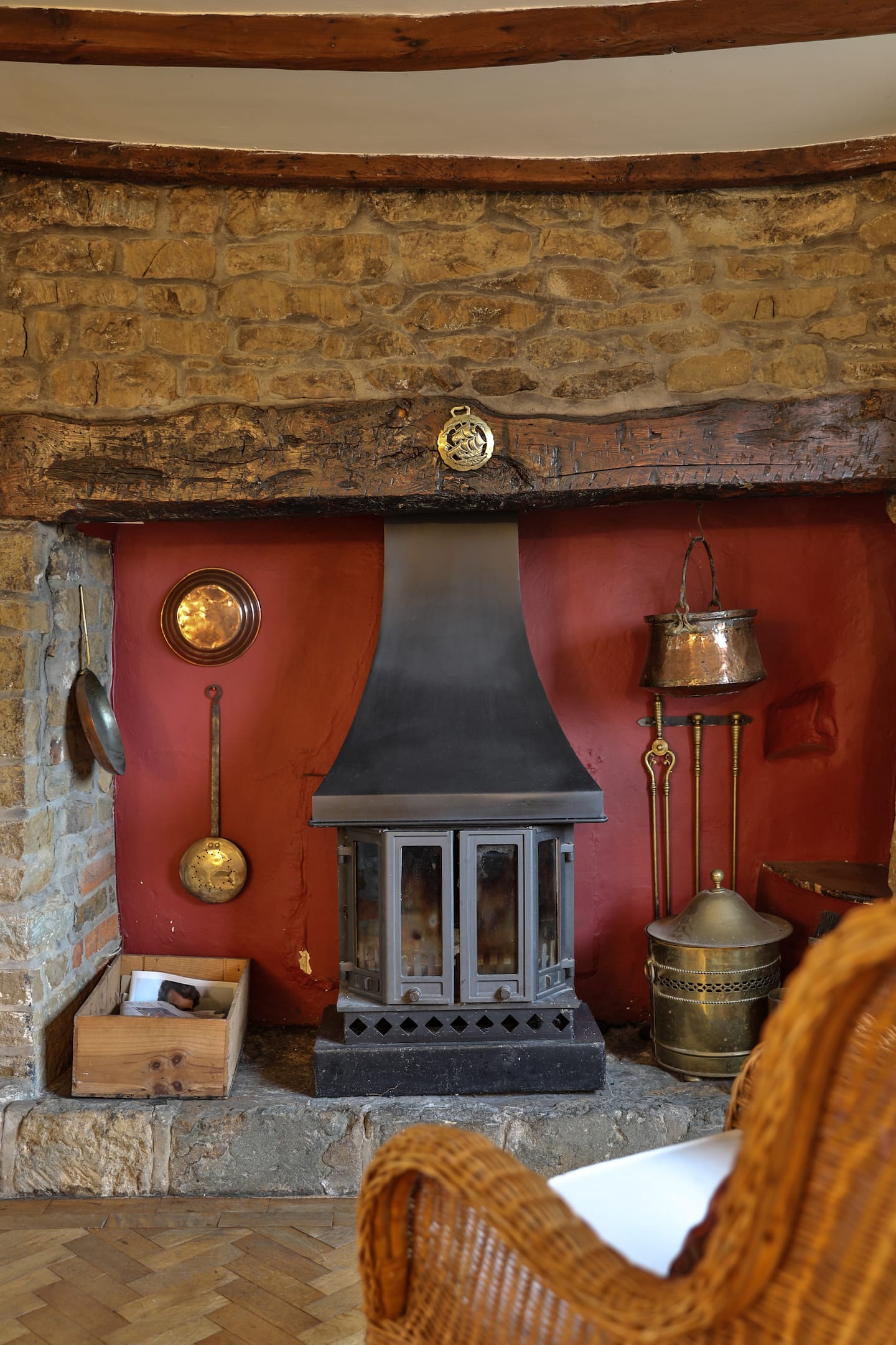 The inglenook fireplace