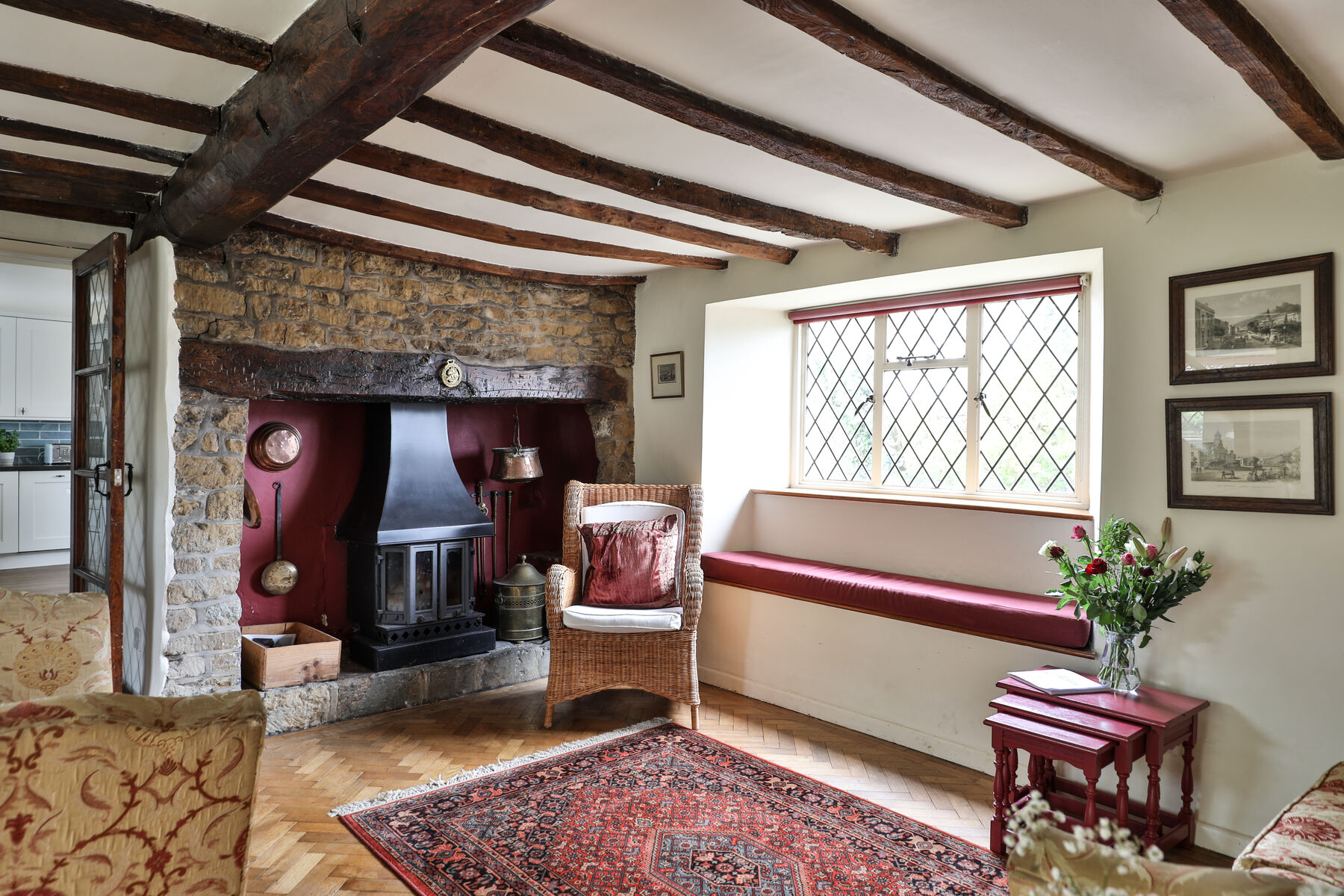 The inglenook fireplace